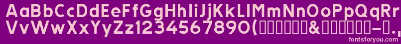 Trats Font – Pink Fonts on Purple Background