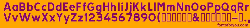 More about Trats Font Trats Font – Purple Fonts on Orange Background