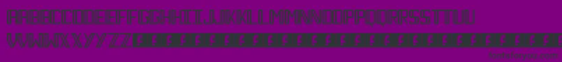Necktie-fontti – mustat fontit violetilla taustalla