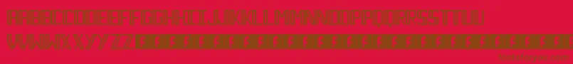 Necktie Font – Brown Fonts on Red Background