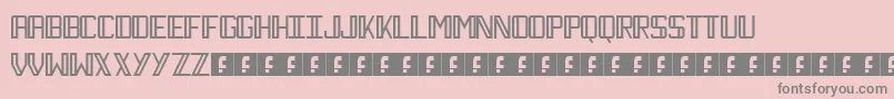 Necktie Font – Gray Fonts on Pink Background