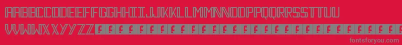 Necktie Font – Gray Fonts on Red Background