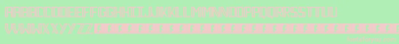 Necktie Font – Pink Fonts on Green Background