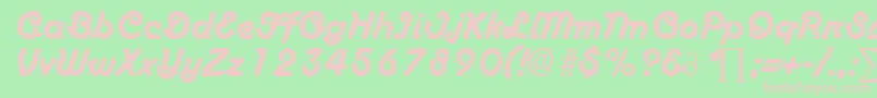 fuente BoascriptDb – Fuentes Rosadas Sobre Fondo Verde