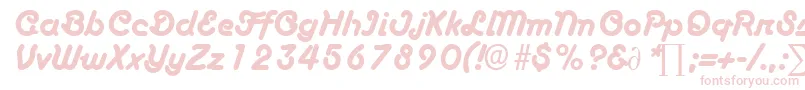 Шрифт BoascriptDb – розовые шрифты
