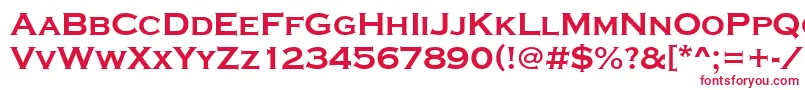 Copperplatetbol Font – Red Fonts on White Background