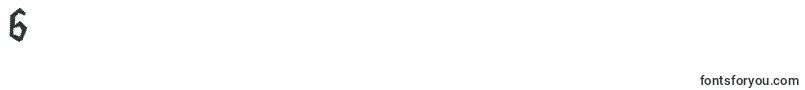 フォントTappys – フォント数字6