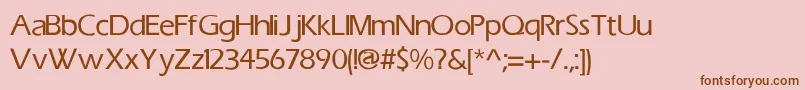 ErasMediumMedium Font – Brown Fonts on Pink Background