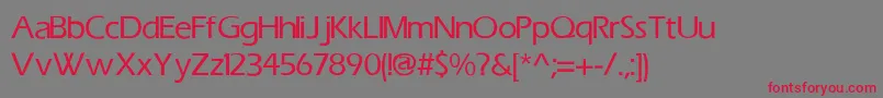 ErasMediumMedium Font – Red Fonts on Gray Background