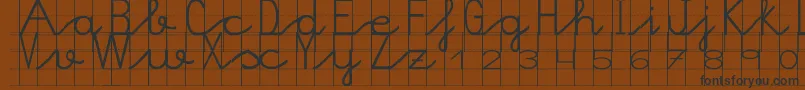 Morasoft9 Font – Black Fonts on Brown Background