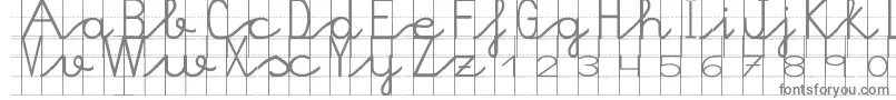 Morasoft9 Font – Gray Fonts on White Background