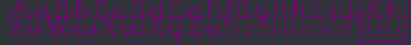 Morasoft9 Font – Purple Fonts on Black Background