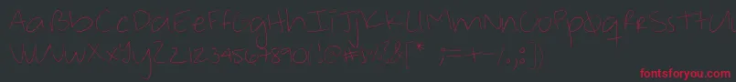 Chilly Font – Red Fonts on Black Background