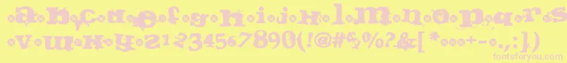 Подробнее о шрифте Guilty Шрифт Guilty – розовые шрифты на жёлтом фоне