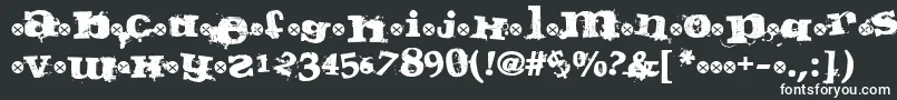 フォントGuilty – 黒い背景に白い文字