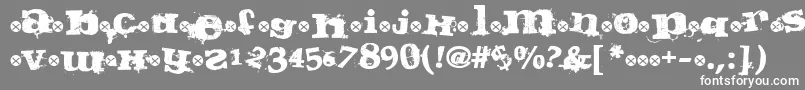 フォントGuilty – 灰色の背景に白い文字