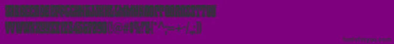 フォントMojostd – 紫の背景に黒い文字