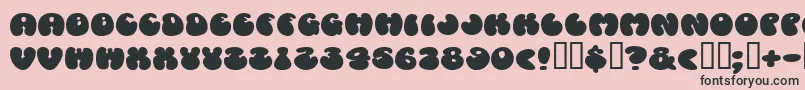 Cosmoscandy Font – Black Fonts on Pink Background