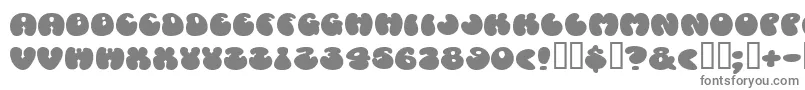 フォントCosmoscandy – 白い背景に灰色の文字