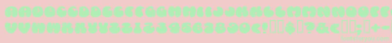 Cosmoscandy Font – Green Fonts on Pink Background