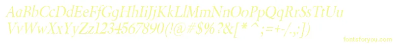 BeryliumItalic Font – Yellow Fonts