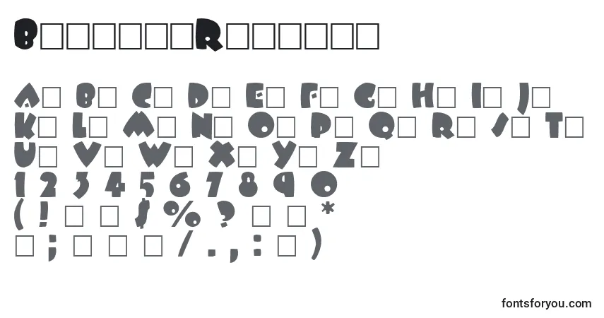 Шрифт BarbaraRegular – алфавит, цифры, специальные символы
