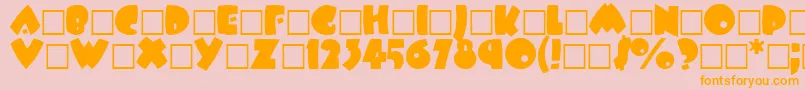 BarbaraRegular Font – Orange Fonts on Pink Background