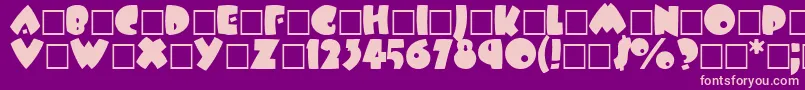 BarbaraRegular Font – Pink Fonts on Purple Background