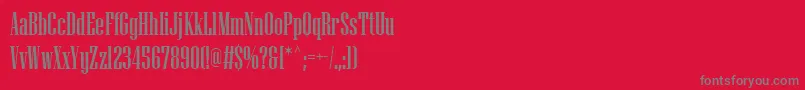 NiagaraSolid Font – Gray Fonts on Red Background