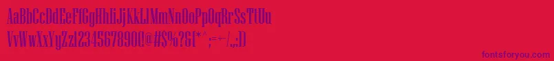 NiagaraSolid Font – Purple Fonts on Red Background