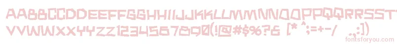 Noodle ffy Font – Pink Fonts on White Background