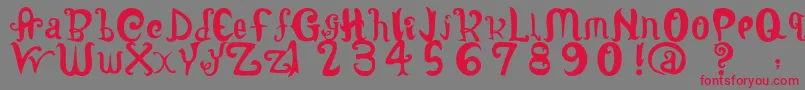fuente LatepubertyRegular2 – Fuentes Rojas Sobre Fondo Gris