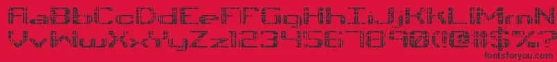 Tonik Font – Black Fonts on Red Background