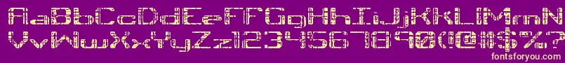 Tonik Font – Yellow Fonts on Purple Background