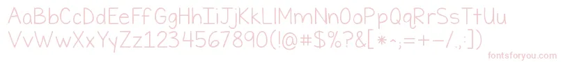 Kgfirsttimeinforever Font – Pink Fonts on White Background