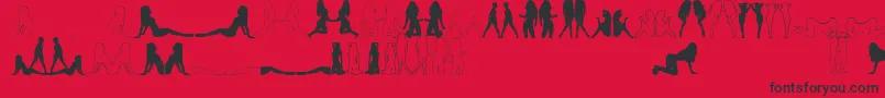 BabeAlicious Font – Black Fonts on Red Background