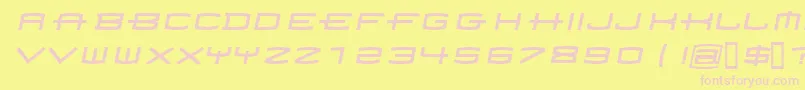 Homoarak Font – Pink Fonts on Yellow Background