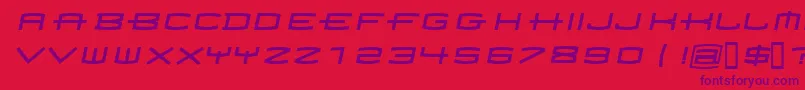 Homoarak Font – Purple Fonts on Red Background