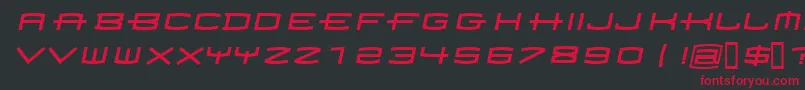 Homoarak Font – Red Fonts on Black Background