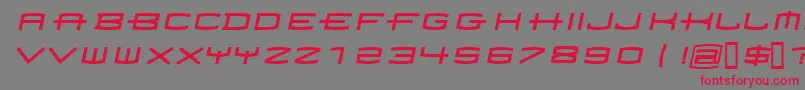 Homoarak-Schriftart – Rote Schriften auf grauem Hintergrund