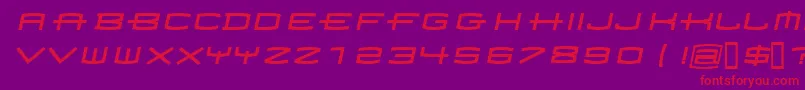 Homoarak Font – Red Fonts on Purple Background