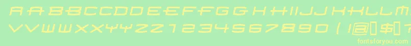 Homoarak Font – Yellow Fonts on Green Background