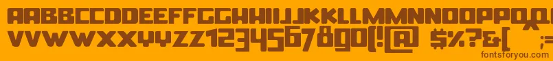 BoldinBold Font – Brown Fonts on Orange Background