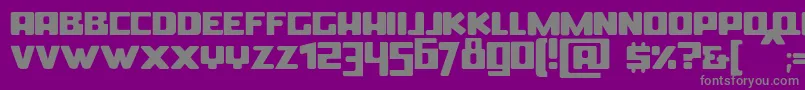 BoldinBold Font – Gray Fonts on Purple Background