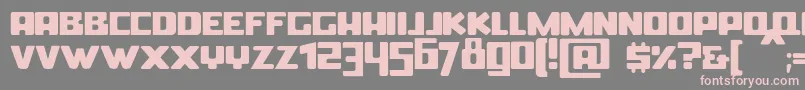 BoldinBold Font – Pink Fonts on Gray Background