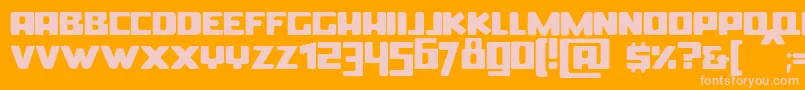 BoldinBold Font – Pink Fonts on Orange Background