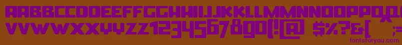 BoldinBold Font – Purple Fonts on Brown Background