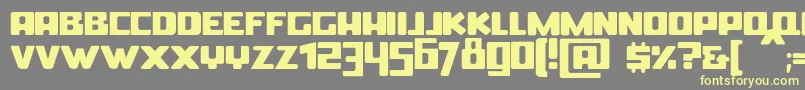 BoldinBold Font – Yellow Fonts on Gray Background