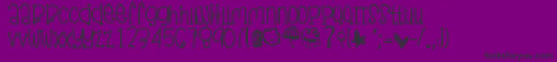Junegloom Font – Black Fonts on Purple Background