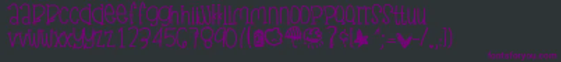 Junegloom Font – Purple Fonts on Black Background